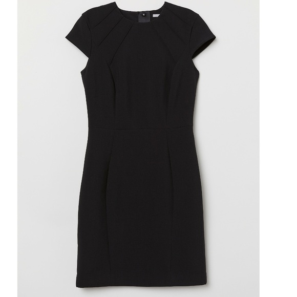black mini dress h&m